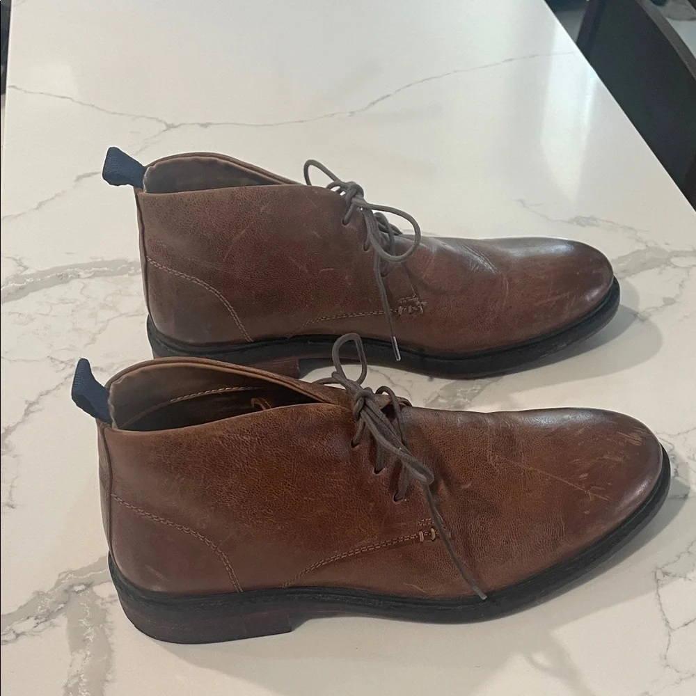 Steve Madden Men's Brown Leather Chukka Boots